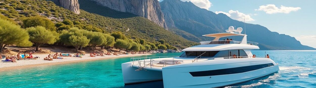 explorez la beauté spectaculaire de la crète à bord d'un catamaran, une expérience inoubliable alliant découverte, détente et paysages paradisiaques.